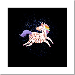 Magic Glitter Unicorn Posters and Art